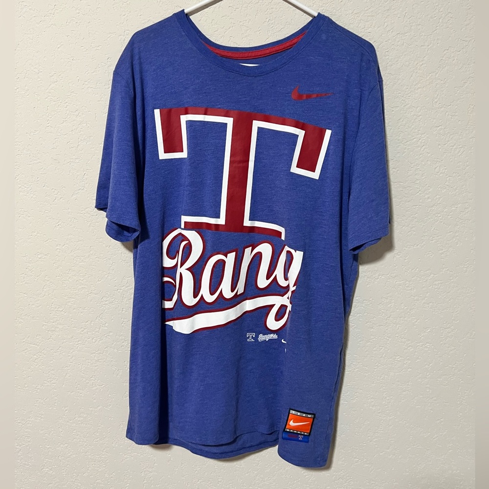 Nike Texas Rangers T XL Blue